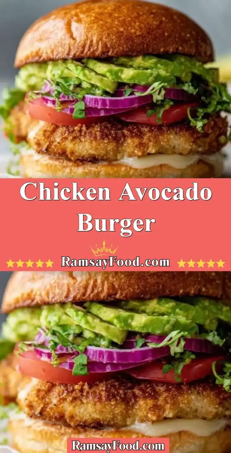 Chicken Avocado Burger 8 Healthy Chicken Avocado Burger topped with fresh greens and avocado slices
