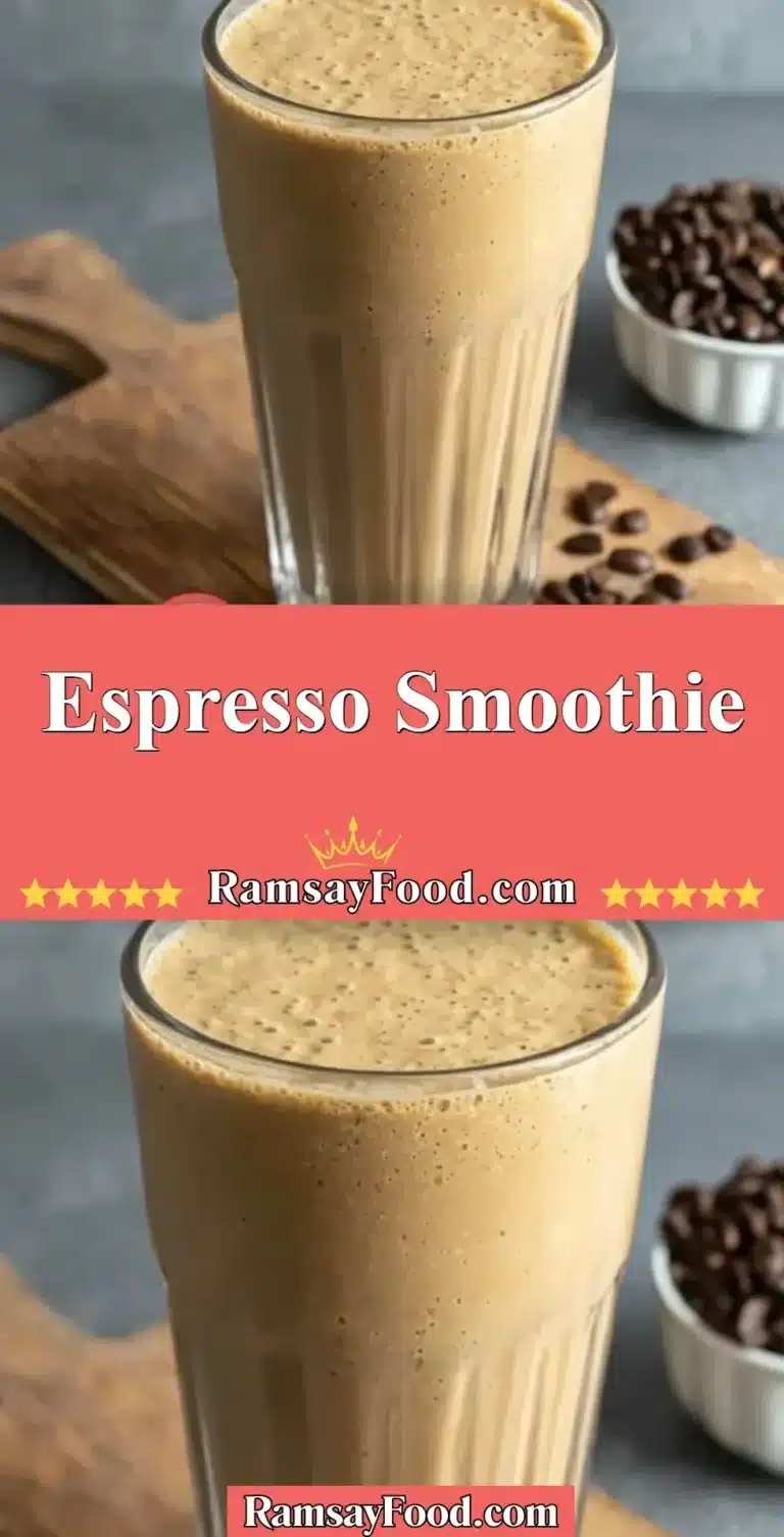 Espresso Smoothie 5 Delicious Espresso Smoothie with coffee, bananas, and almond milk