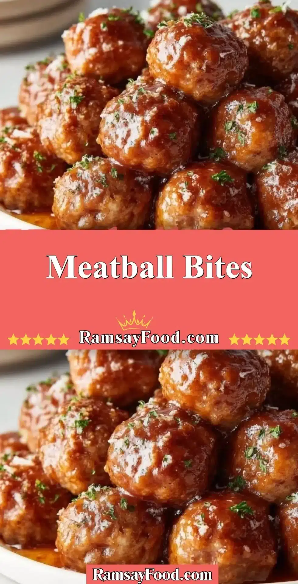 Meatball Bites 23 Plate of savory meatball bites served with dipping sauce