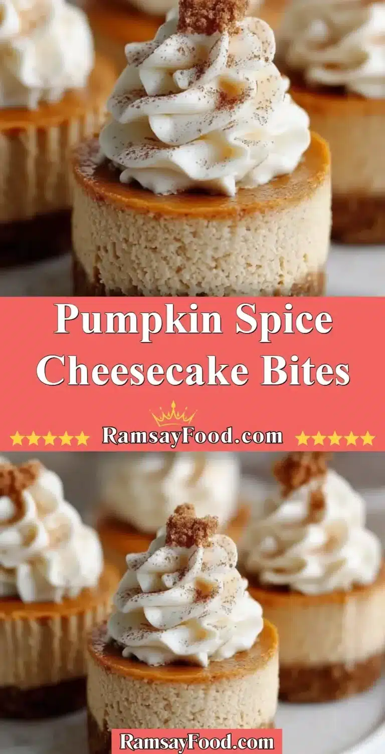 Pumpkin Spice Cheesecake Bites 7 Delicious Pumpkin Spice Cheesecake Bites topped with creamy frosting and spice blend