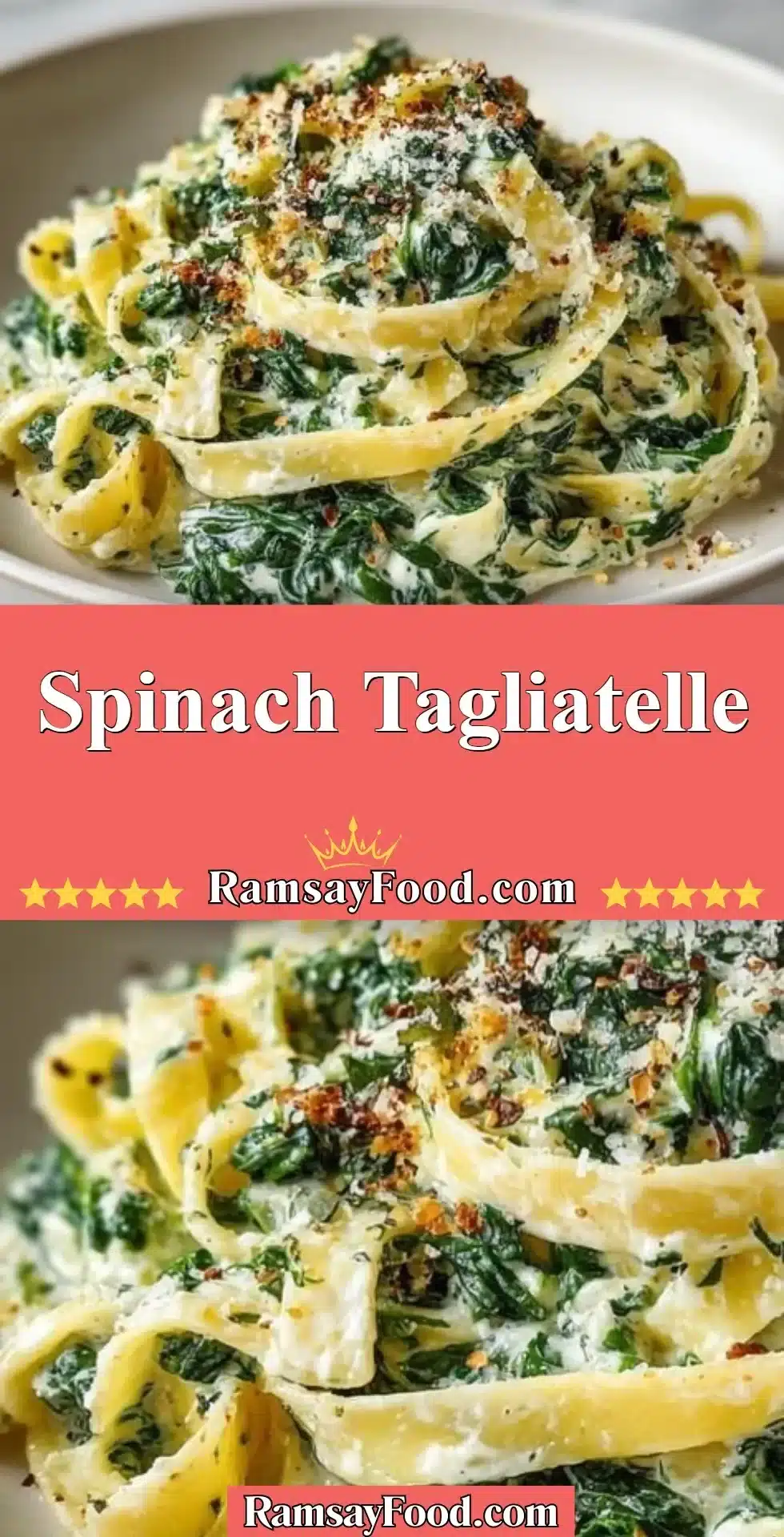 Spinach Tagliatelle 20 Homemade Spinach Tagliatelle served with delicious sauce