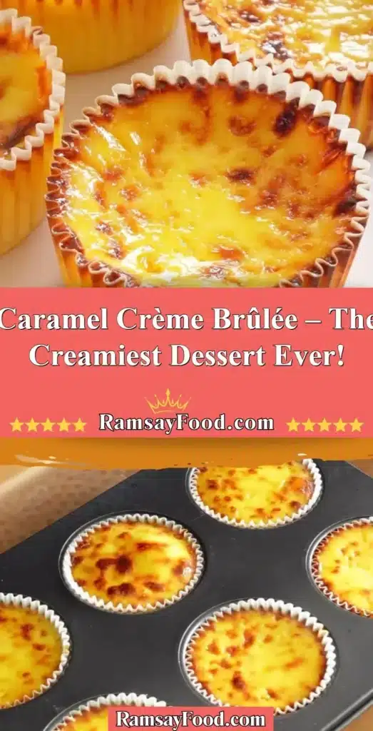 Delicious Caramel Crème Brûlée topped with a crispy caramel layer