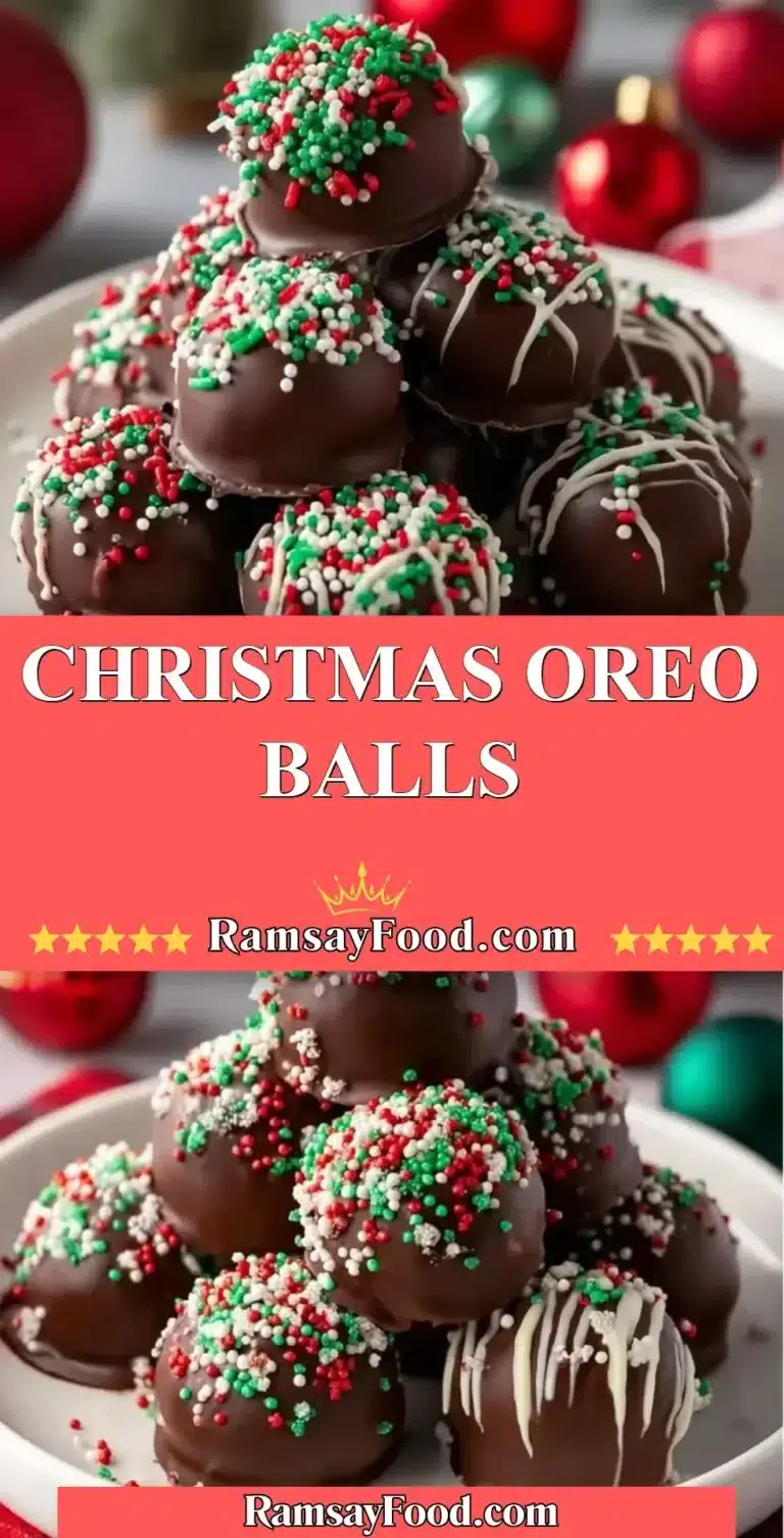 Christmas Oreo Balls 4 Delicious Christmas Oreo Balls decorated for the holiday season