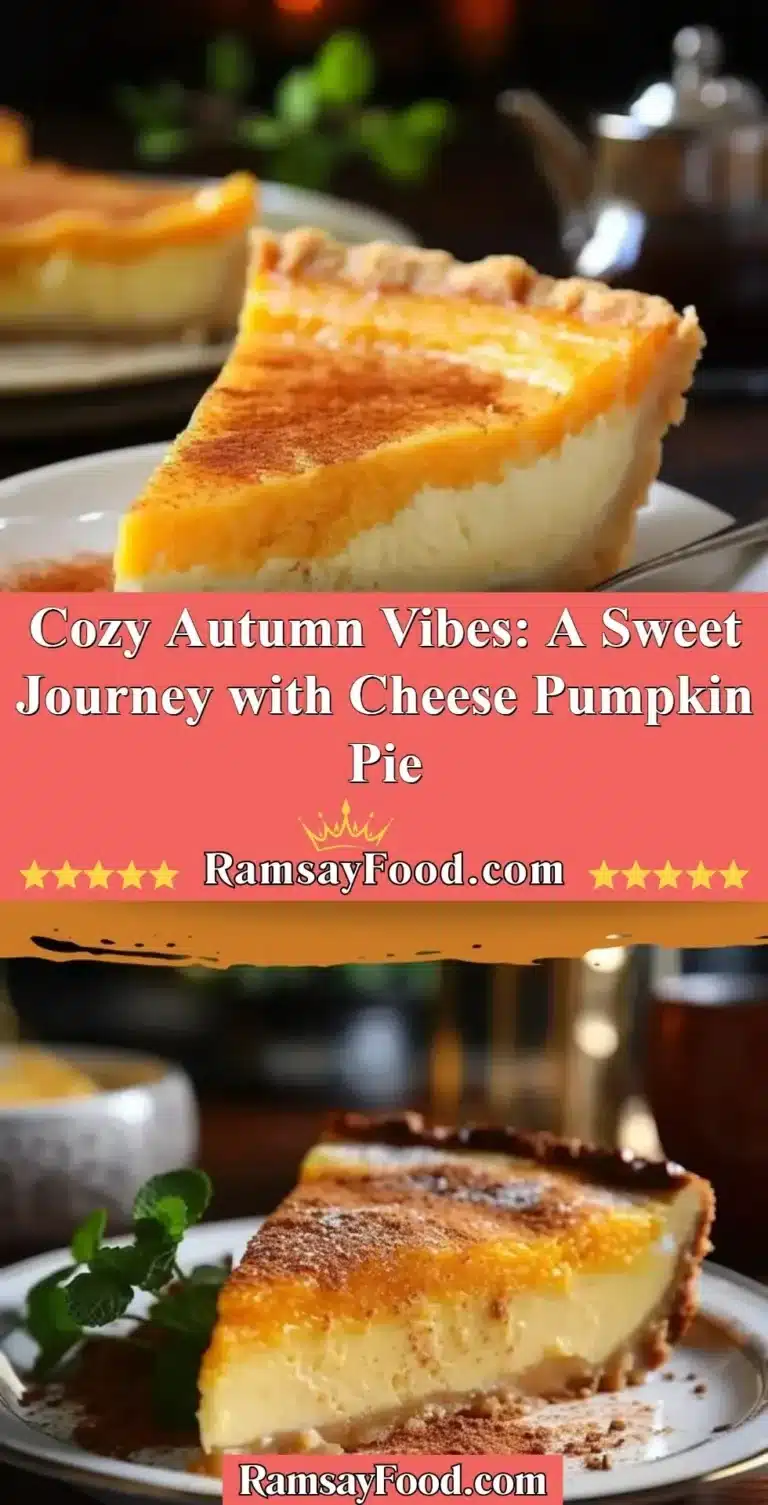 Cozy Autumn Vibes: A Sweet Journey with Cheese Pumpkin Pie 9 Delicious cheese pumpkin pie served with autumn vibes and warm spices