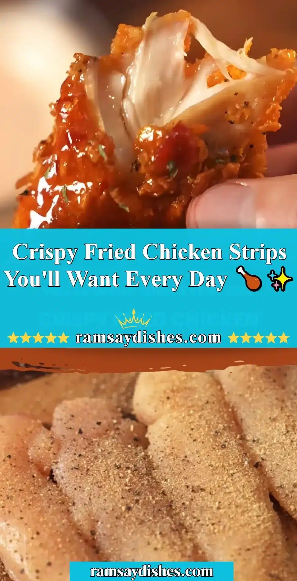 plate of crispy fried chicken strips with dipping sauce