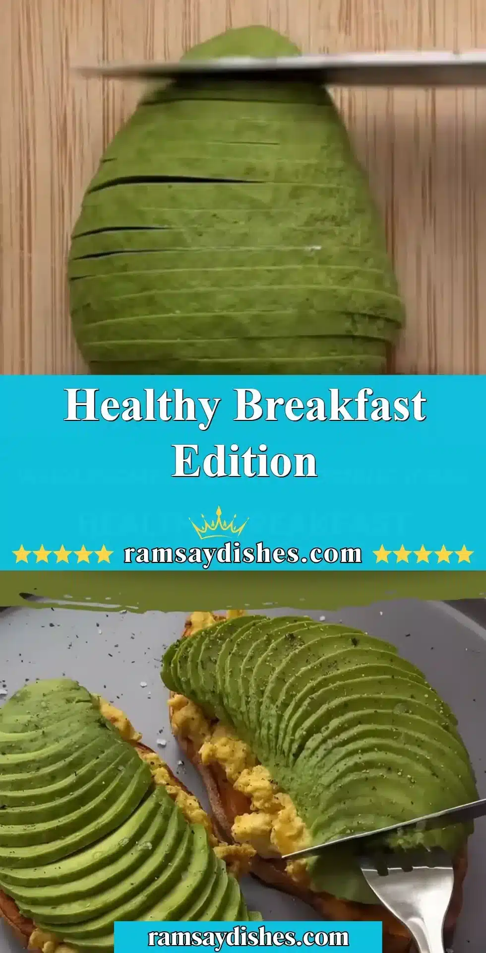 Healthy breakfast options including fruits, whole grains, and smoothies.