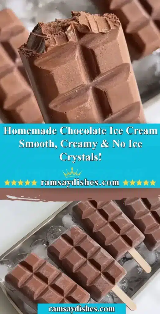 Smooth and creamy homemade chocolate ice cream in a bowl.