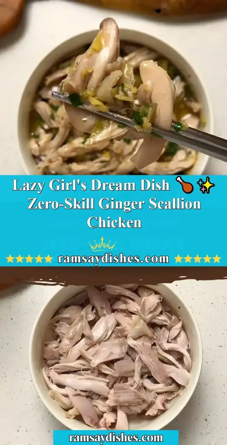 Lazy Girl's Dream Dish 🍗✨ Zero-Skill Ginger Scallion Chicken 6 Delicious ginger scallion chicken dish, easy and quick to prepare.