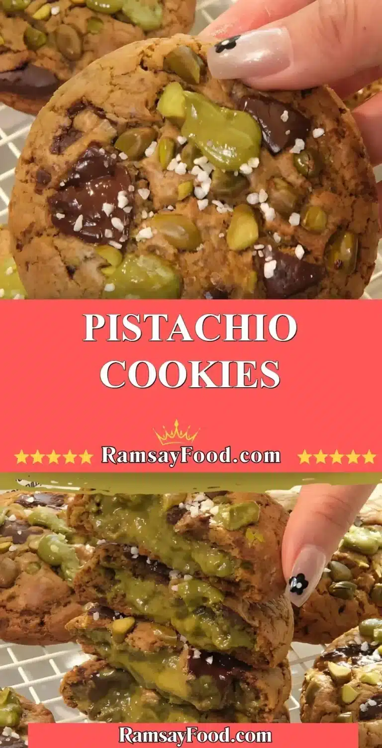 Freshly baked pistachio cookies with nuts and a golden crust