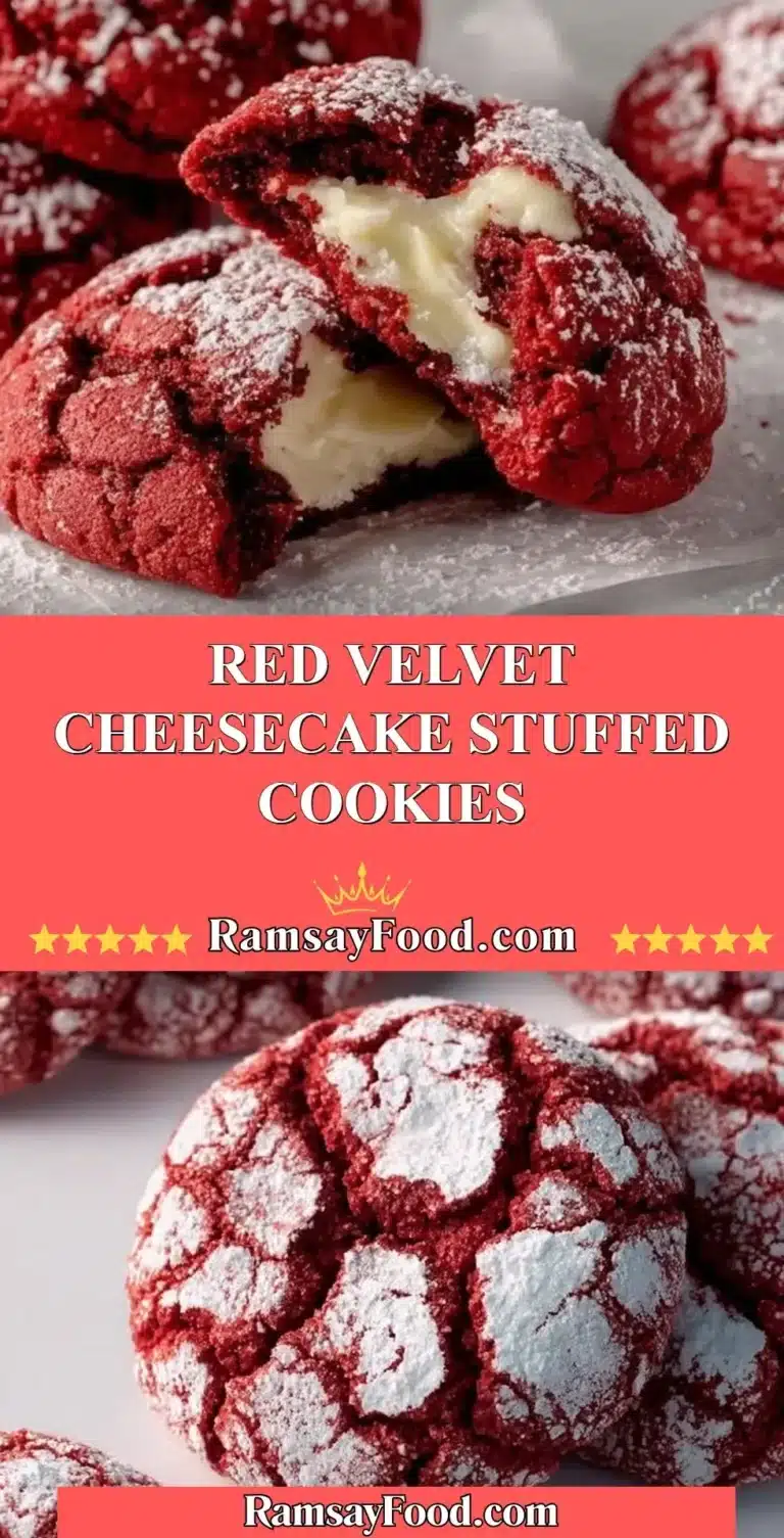 Red Velvet Cheesecake Stuffed Cookies 9 Delicious red velvet cheesecake stuffed cookies with cream filling