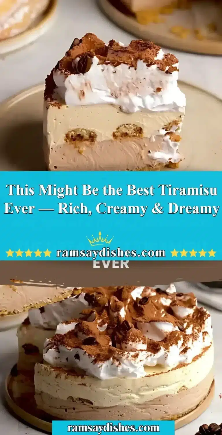 Delicious homemade tiramisu layered with rich cream and coffee flavors