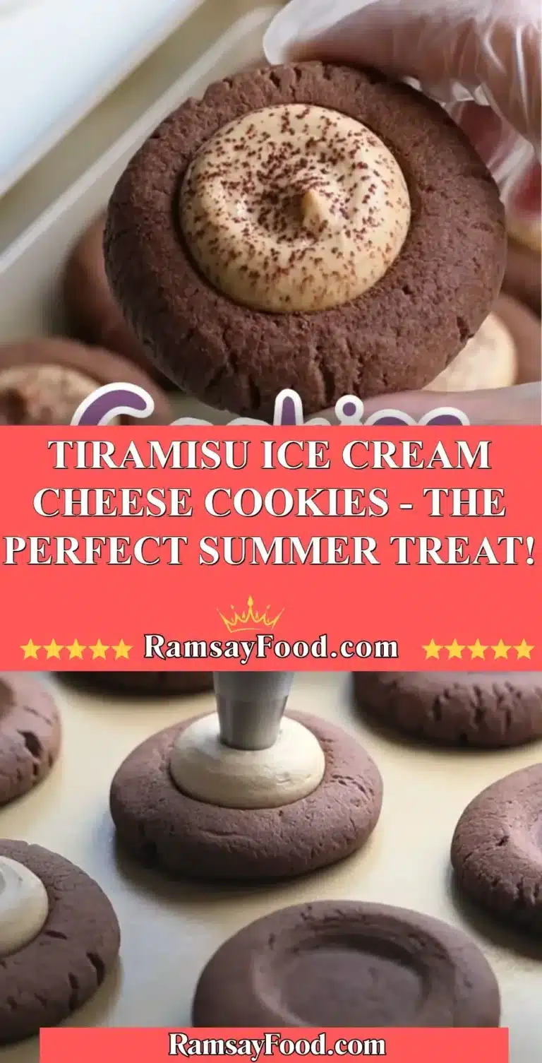 Tiramisu Ice Cream Cheese Cookies - The Perfect Summer Treat! 5 Tiramisu ice cream cheese cookies, a delicious summer dessert idea.