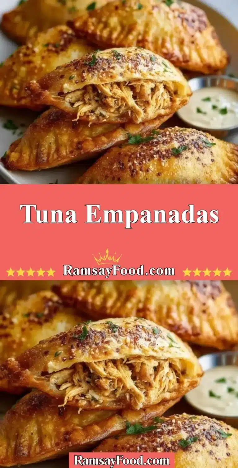 Tuna Empanadas 6 Tuna Empanadas fresh from the oven, golden brown and crispy