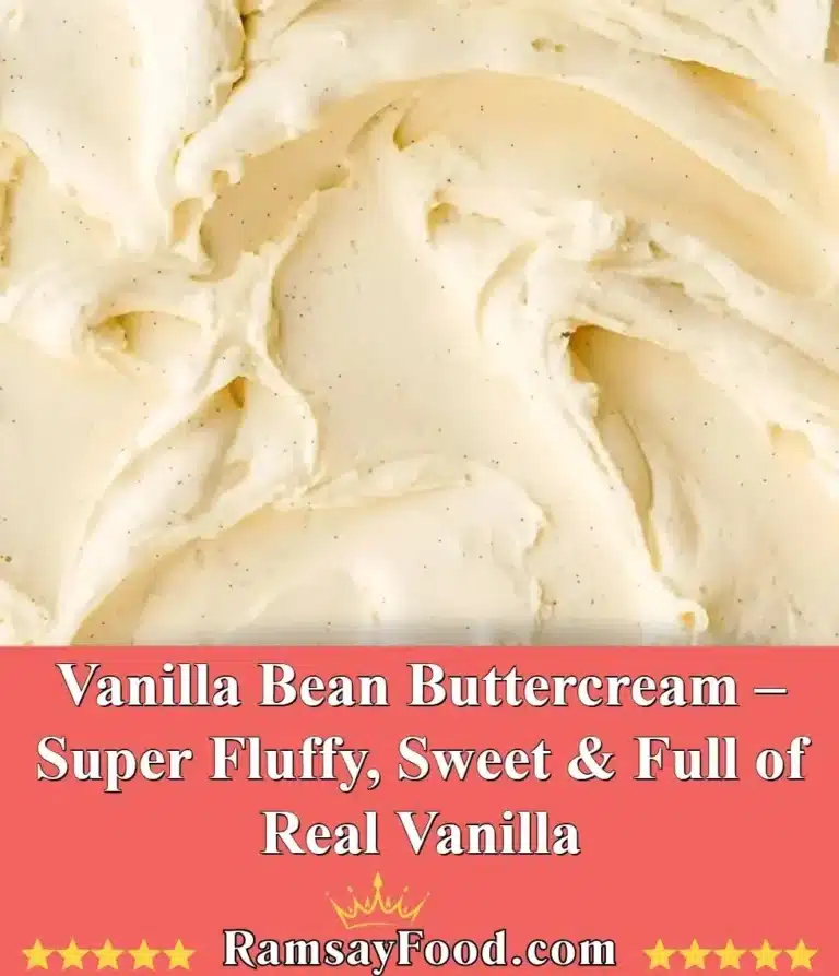 Vanilla Bean Buttercream – Super Fluffy, Sweet & Full of Real Vanilla 8 Fluffy and sweet Vanilla Bean Buttercream made with real vanilla beans