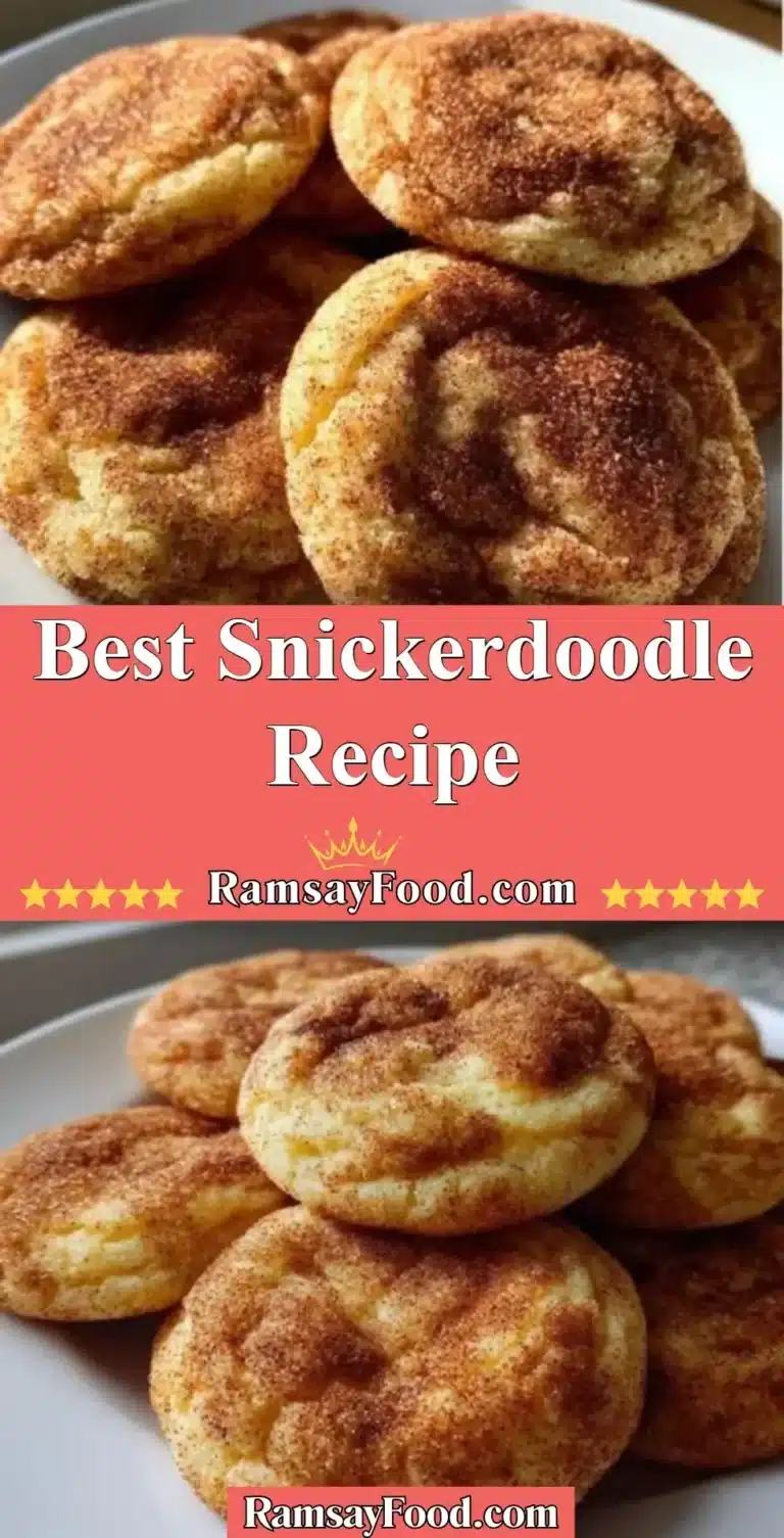 Delicious homemade snickerdoodle cookies dusted with cinnamon sugar