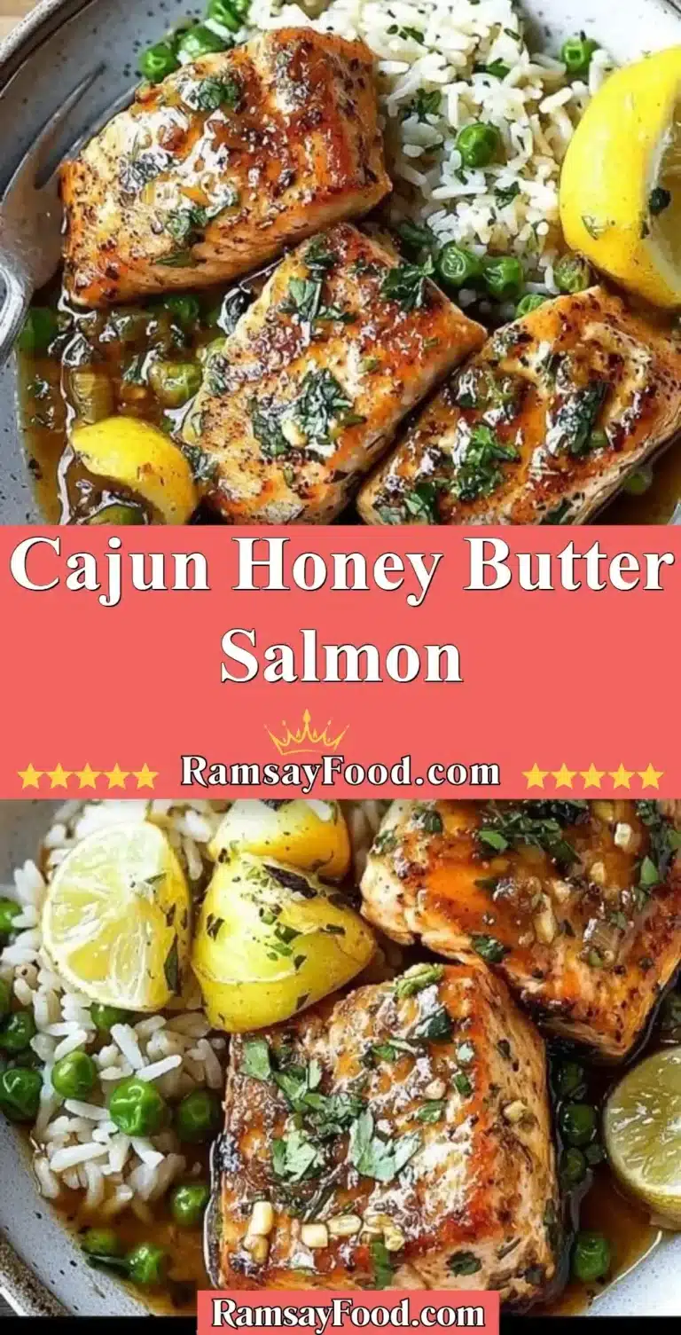 Cajun Honey Butter Salmon 5 Delicious Cajun Honey Butter Salmon served on a plate