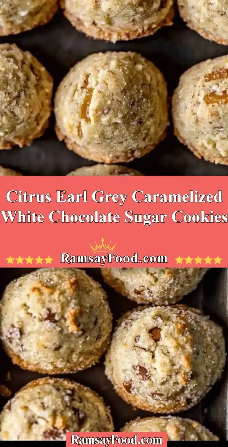 Citrus Earl Grey Caramelized White Chocolate Sugar Cookies 9 Citrus Earl Grey Cookies with caramelized white chocolate on a plate