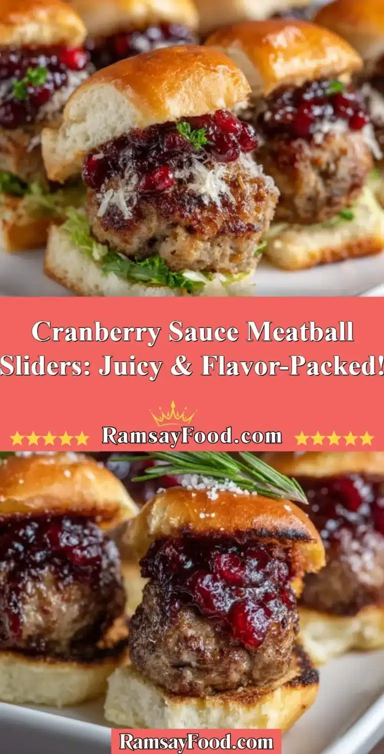 Cranberry sauce meatball sliders stacked for a delicious flavor-packed snack.