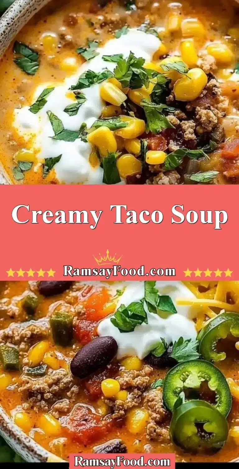 Bowl of creamy taco soup topped with cheese and cilantro
