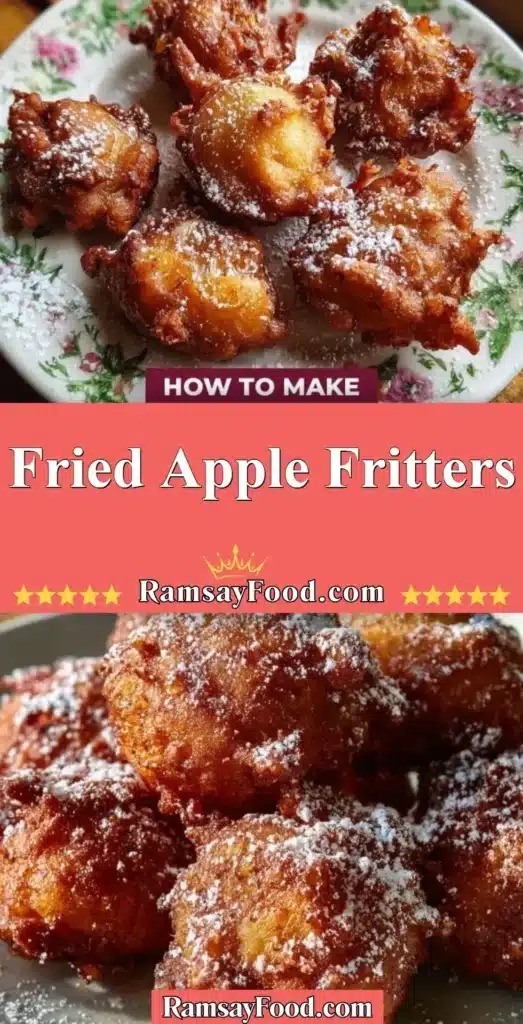 Delicious homemade fried apple fritters on a plate.
