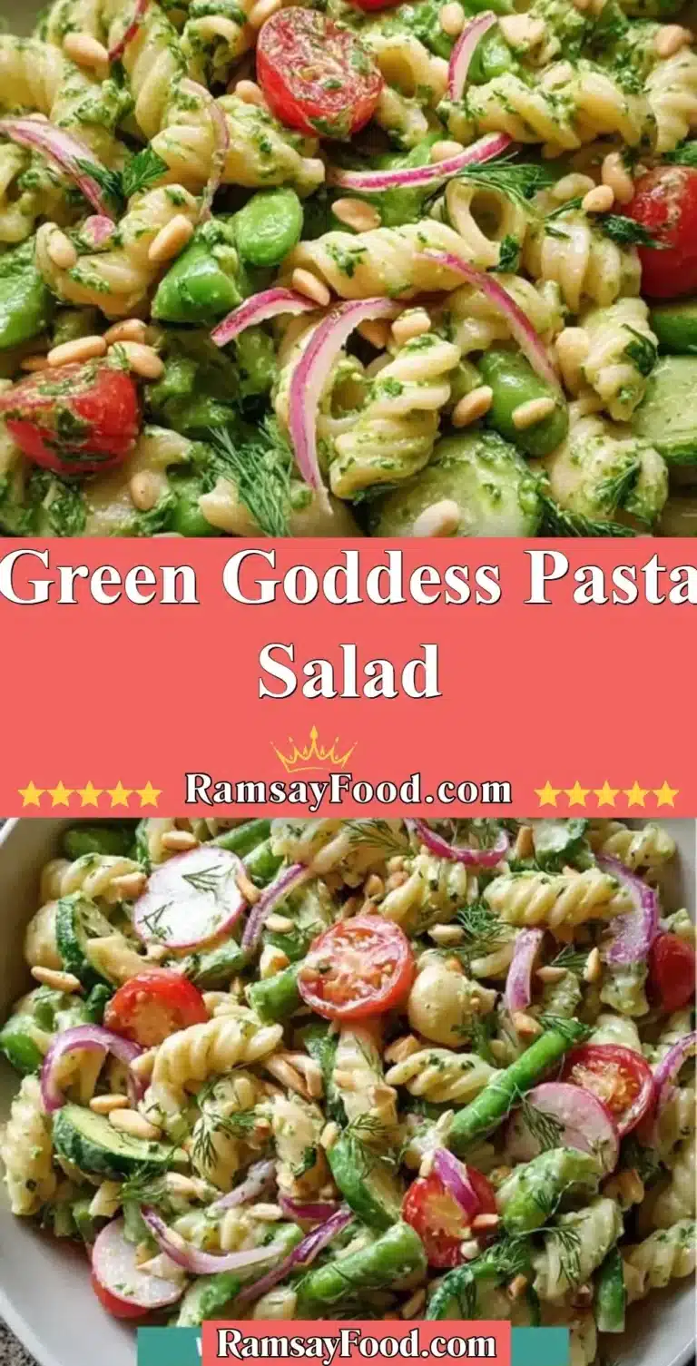 Green Goddess Pasta Salad 8 Delicious Green Goddess Pasta Salad with fresh vegetables and herbs