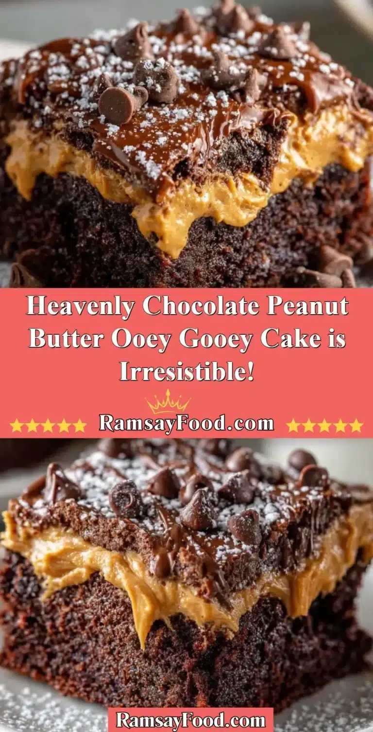 Irresistible chocolate peanut butter cake topped with creamy frosting