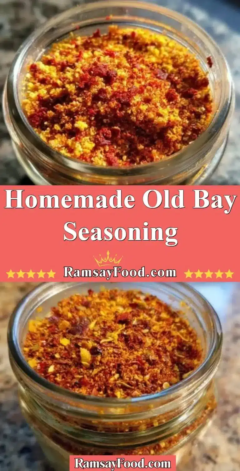 Homemade Old Bay Seasoning 9 Homemade Old Bay Seasoning in a glass jar with fresh herbs and spices