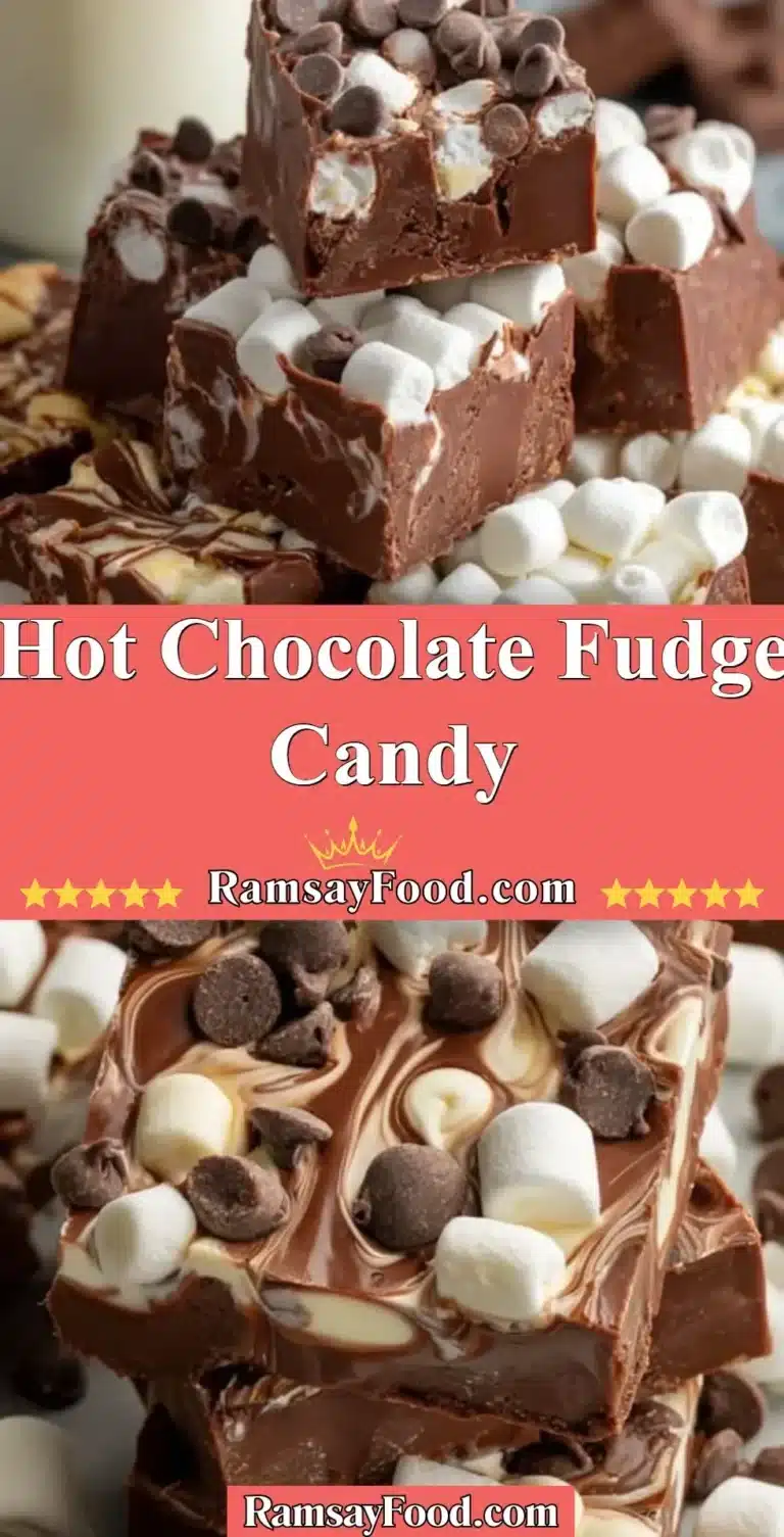 Delicious hot chocolate fudge candy in a festive setting.