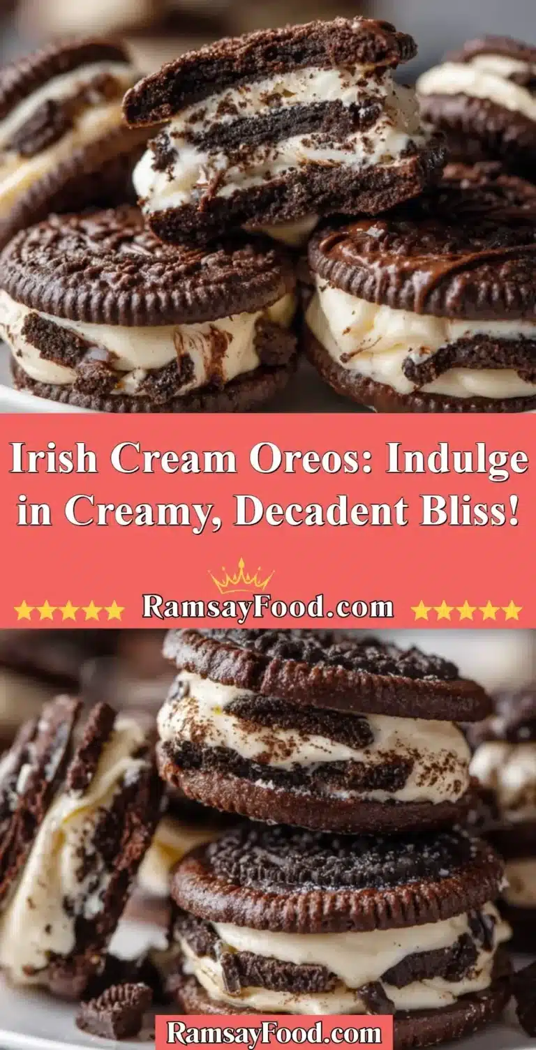 Irish Cream Oreos: Indulge in Creamy, Decadent Bliss! 7 Irish Cream Oreos with creamy filling and chocolate cookies