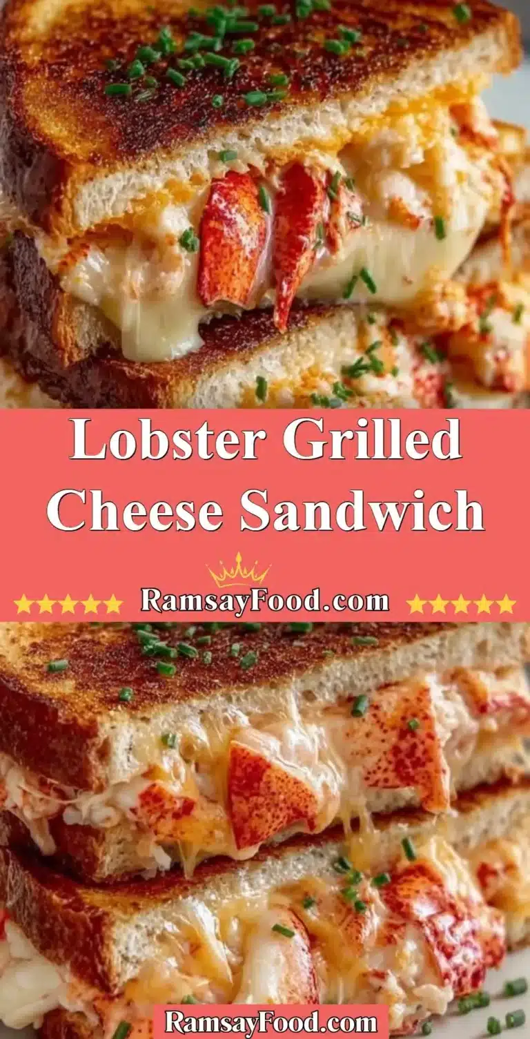 Lobster Grilled Cheese Sandwich 8 Lobster grilled cheese sandwich with melted cheese and lobster meat.