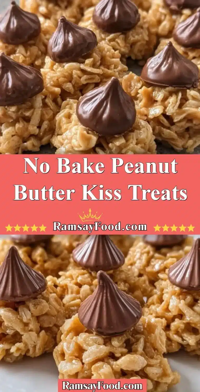 No Bake Peanut Butter Kiss Treats 4 No Bake Peanut Butter Kiss Treats, a delicious and easy dessert recipe