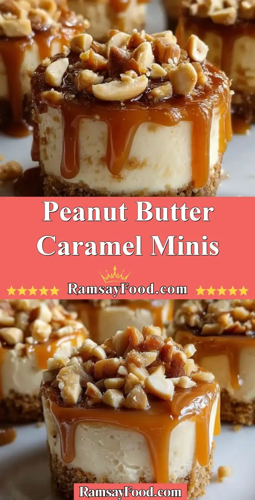 Peanut Butter Caramel Minis delicious treats combining peanut butter and caramel