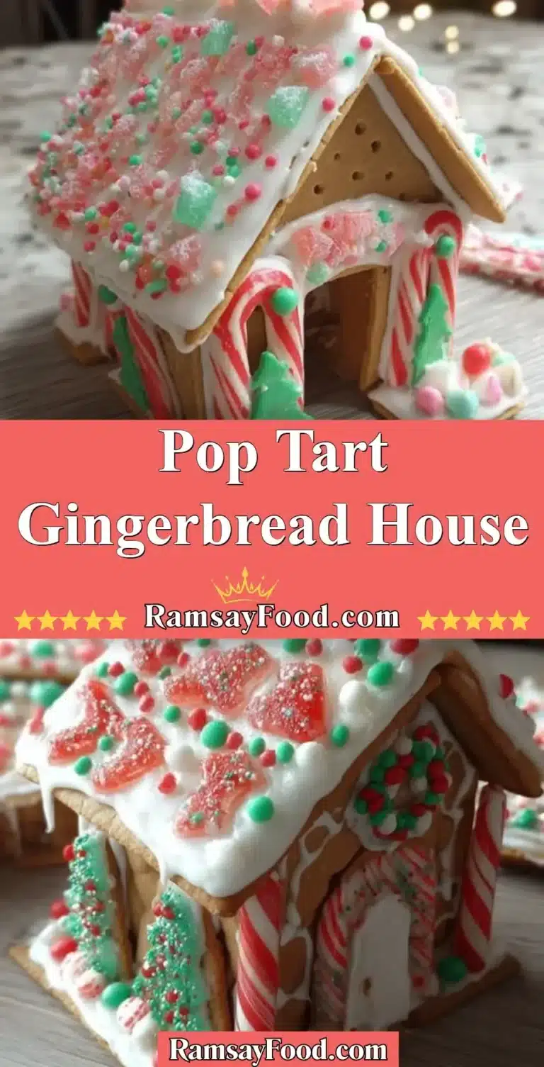 Pop Tart Gingerbread House 9 Delicious Pop Tart Gingerbread House decorated with candy and icing