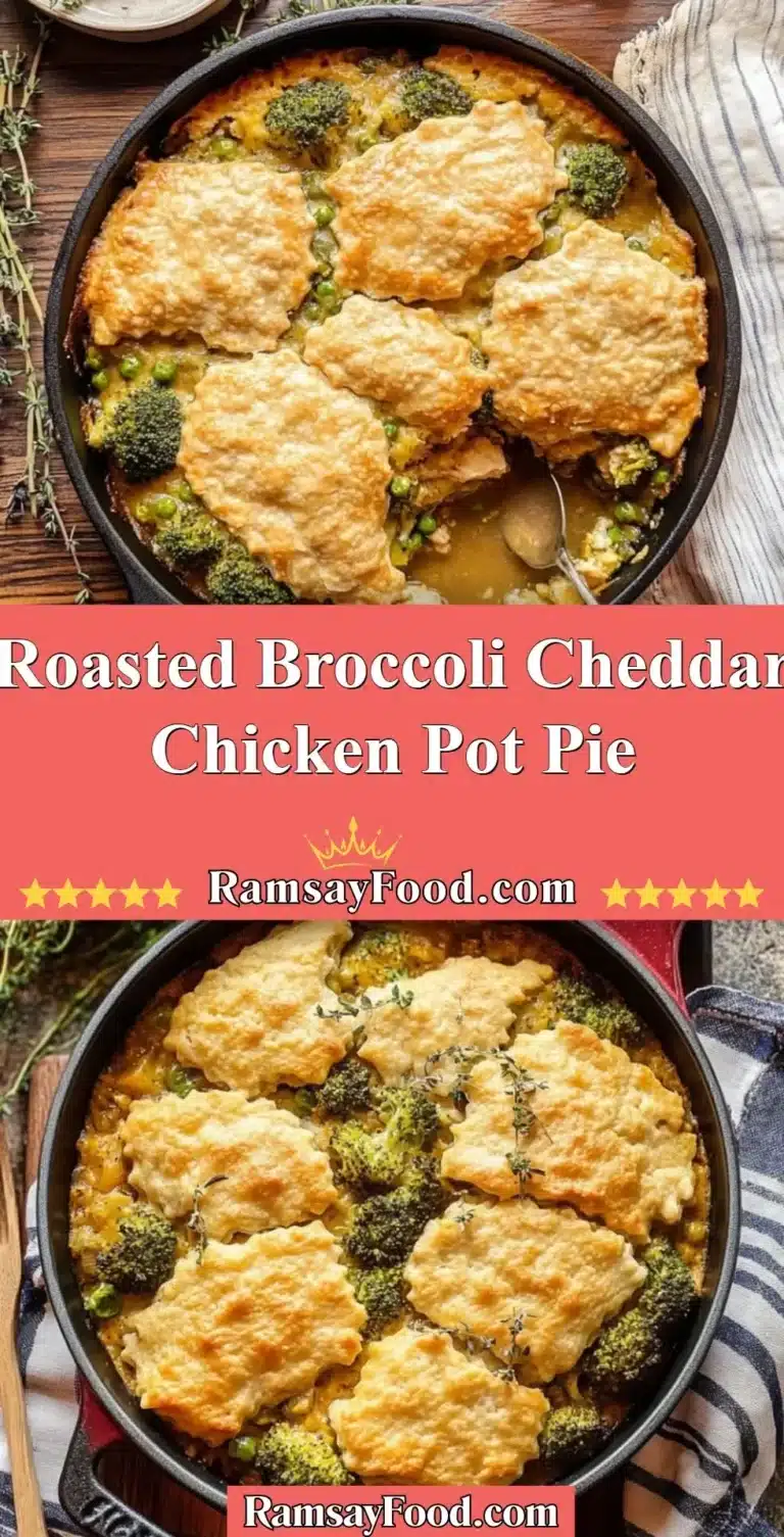 Roasted Broccoli Cheddar Chicken Pot Pie 4 Roasted Broccoli Cheddar Chicken Pot Pie fresh out of the oven