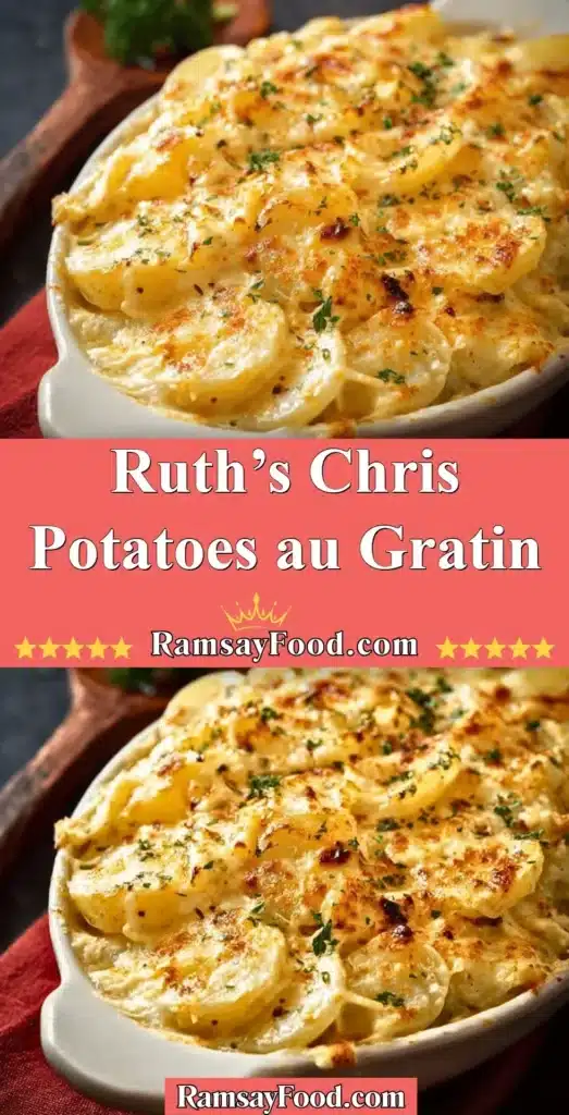 Delicious potatoes au gratin from Ruth's Chris restaurant.