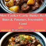Slow Cooker Garlic Butter Beef Bites & Potatoes, Irresistibly Good 3 slow cooker garlic butter beef bites potatoes i 2025 12 16 221319 150x150 1