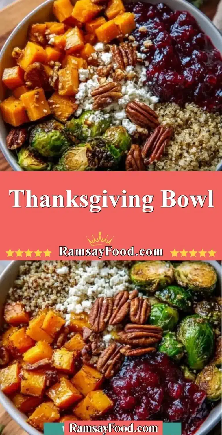 Thanksgiving Bowl 9 A festive Thanksgiving Bowl filled with seasonal ingredients and colorful toppings.