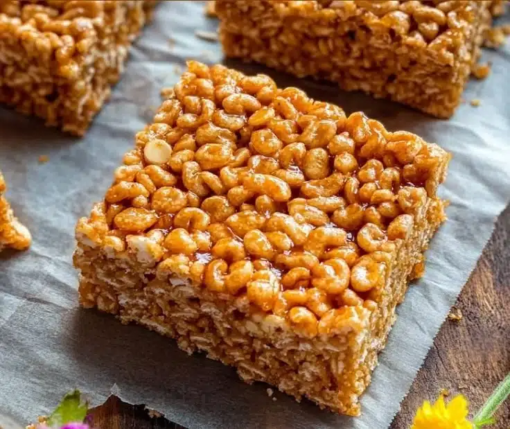 15-Minute Thai Tea Rice Krispie Treats with vibrant flavors and textures