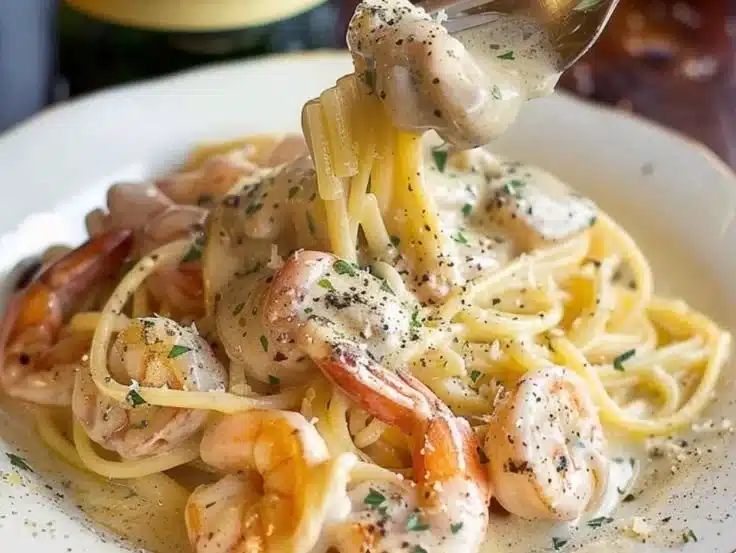 Champagne Cream Pasta with Parmesan