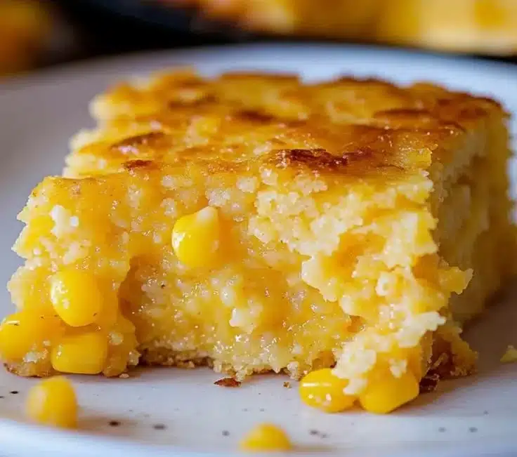 Delicious Cornbread Casserole: Your New Favorite Side Dish 9 Delicious Cornbread Casserole served in a dish, showcasing its golden texture and ingredients.
