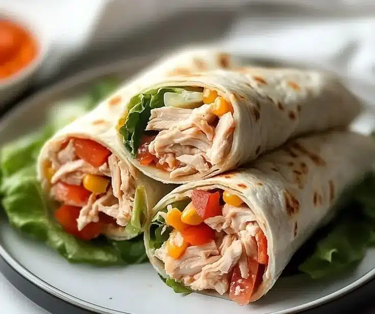 Flavorful Rotisserie Chicken Wraps for Easy Weeknight Meals 7 Delicious rotisserie chicken wraps filled with fresh ingredients for easy meals.