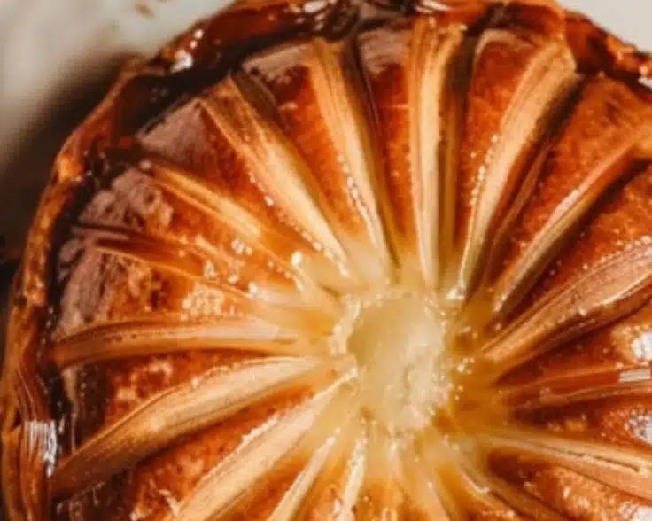 French Pear & Almond Pithivier 6 French Pear & Almond Pithivier pastry with almond filling and pear slices