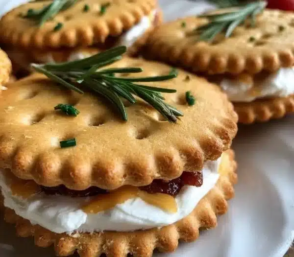 Mouthwatering Ritz Crackers Sandwiches for entertaining guests at parties