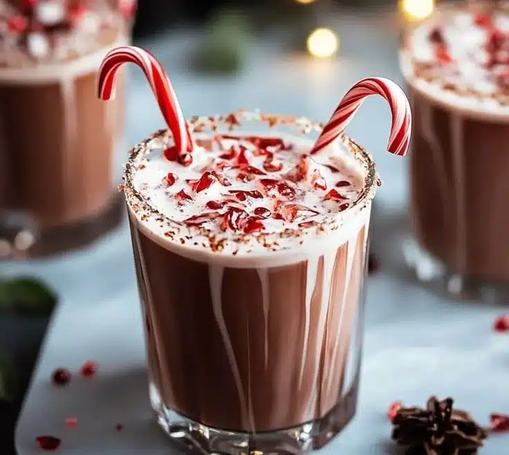 Naughty Elf Cocktail: A festive creamy drink perfect for holiday celebrations