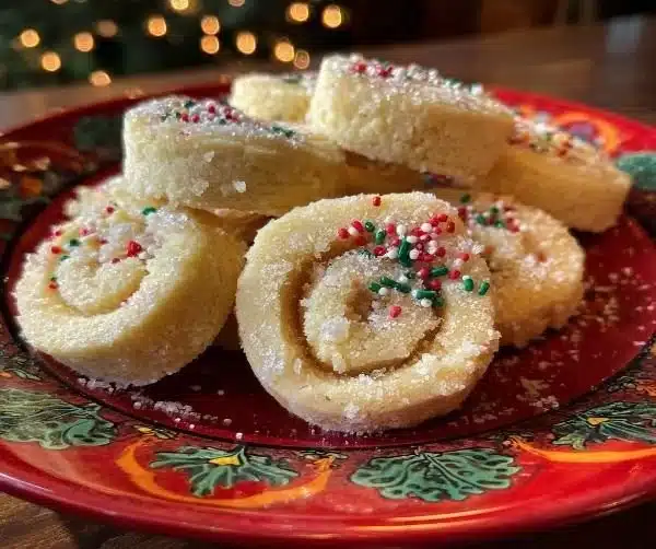 Plate of old fashioned rolled sugar cookies decorated with icing