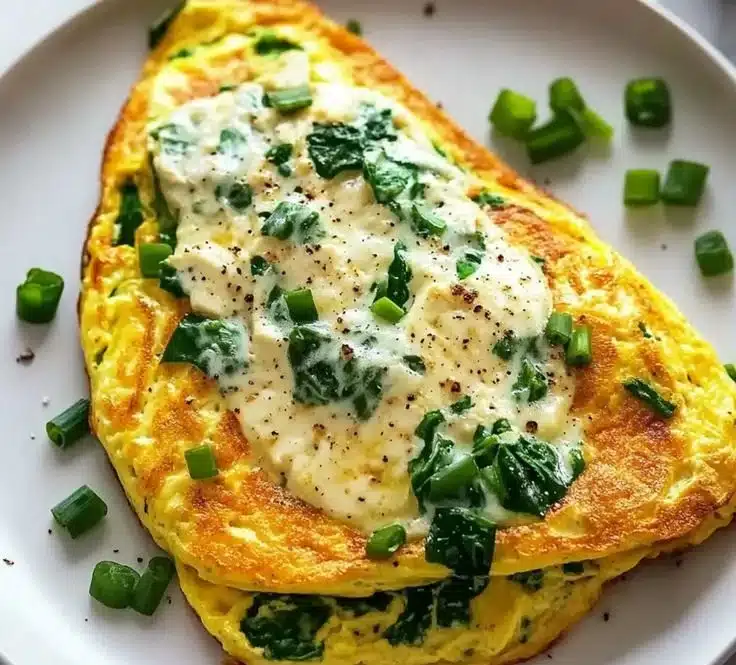 Quick Vegan Tofu Omelette: Fluffy, Satisfying Breakfast Bliss 8 Fluffy vegan tofu omelette served on a plate with vegetables and herbs