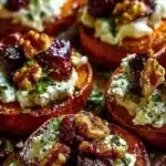 Roasted Sweet Potato Rounds with Herbed Ricotta, Walnuts, and Cranberries 3 roasted sweet potato rounds with herbed ricotta w 2026 01 29 233828 1