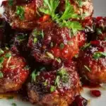 Savory Baked Cranberry-Glazed Meatballs with Fresh Herbs 3 savory baked cranberry glazed meatballs with fresh 2026 01 24 015341 1