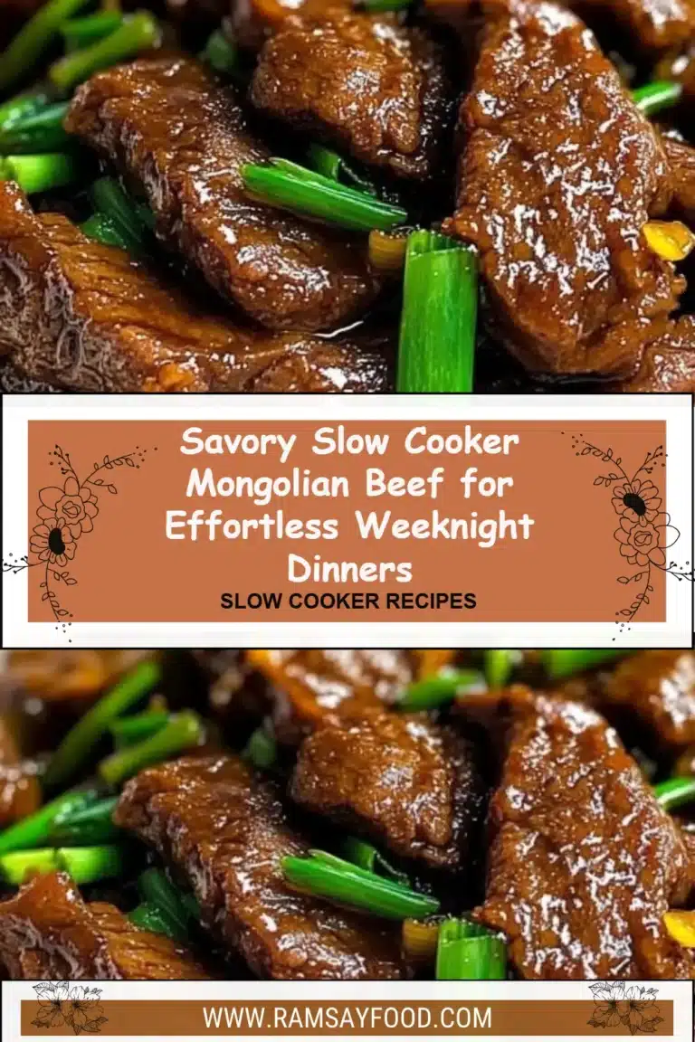 Savory slow cooker Mongolian beef dish served with rice and vegetables