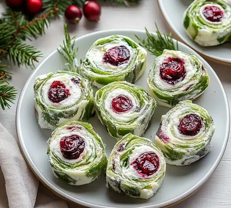 Delicious Christmas cranberry pinwheels for holiday celebrations